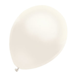 BALLON PERLE 12" - BLANC - PAQUET DE 100