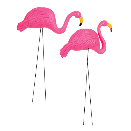 26" FLAMINGO YARD ORNAMENT - PACK OF 2
