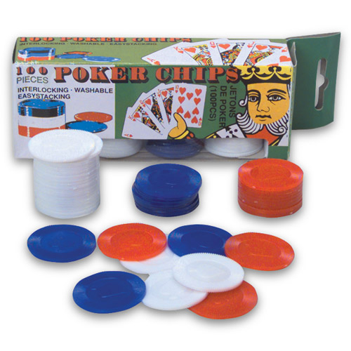 JETONS DE POKER 1.5" - PAQET DE 100