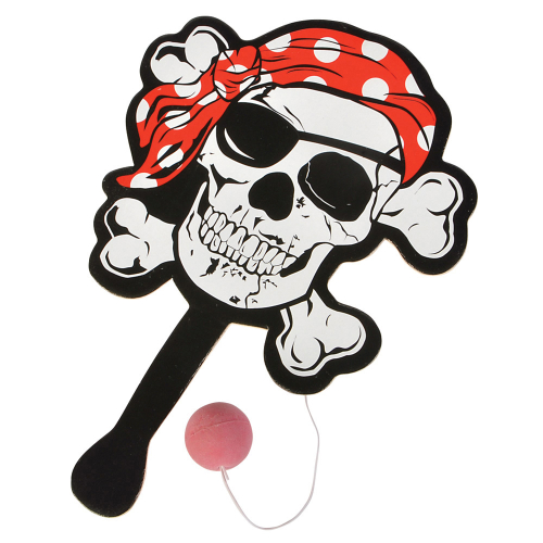 9 " PIRATE PADDLE BALL - PACK OF 12 (DISC)