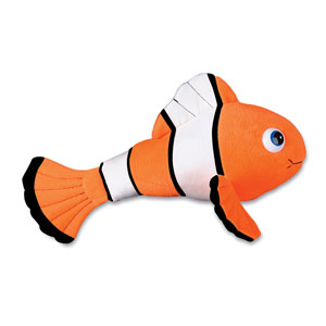 POISSON CLOWN ORANGE EN PELUCHE 12.5" - PAQUET DE 12
