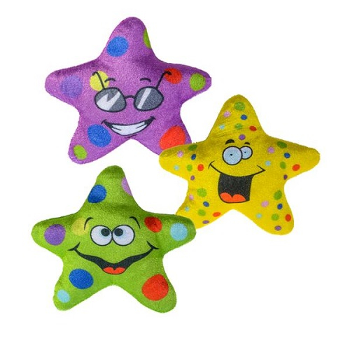 PELUCHE ETOILE YEUX MIGNONS 7.5" - ASSORTIES - PAQUET DE 12