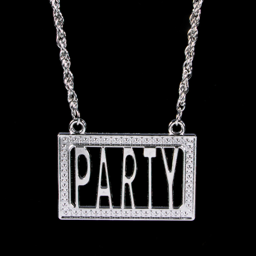 COLLIER BLING "PARTY" - PAQUET DE 12 (DISC)