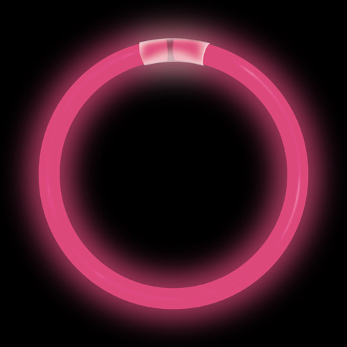 BRACELET LUMINEUX 8" - ROSE - TUBE DE 50