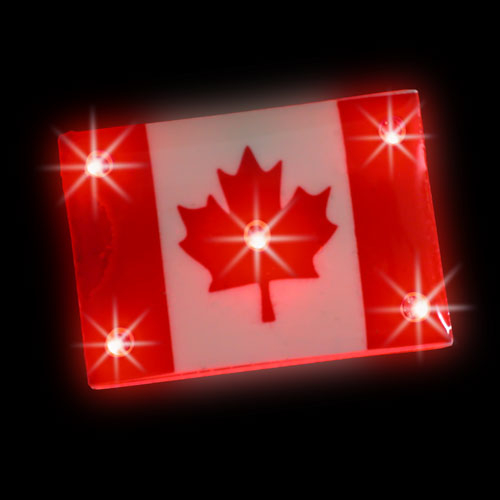 DRAPEAU DU CANADA LUMINEUX - PAQUET DE 12