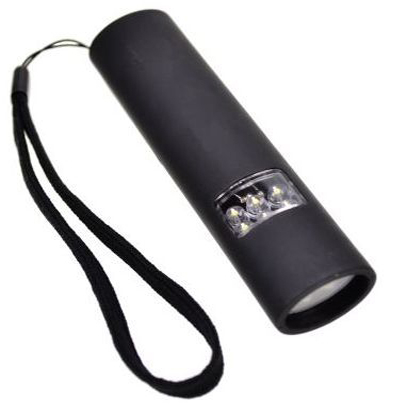 2 IN 1 FLASHLIGHT, 6 LED & 4 LED - 2XAAA BATTERIES INCLUDED & REPLACEABLE