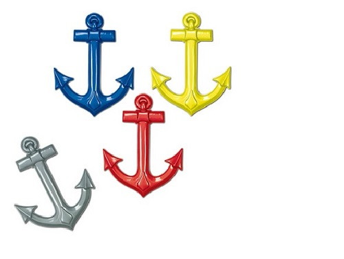 ANCRE DE BATEAU PLASTIQUE 25" (COULEURS ASSORTIES)