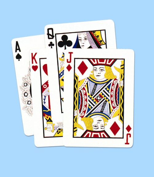 APPLIQUE DE CARTES A JOUER 25" - PAQUET DE 4