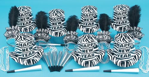 ZEBRA PARTY KIT - ENSEMBLE POUR 50