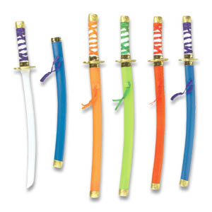EPEE NINJA ASSORTIES 24" - PAQUET DE 12