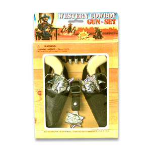 ENS. 2 PISTOLETS WESTERN - PAQUET DE 12