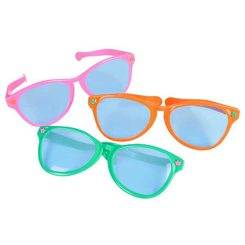 LUNETTES DE SOLEIL GEANTES - ASSORTIES - PAQUET DE 12