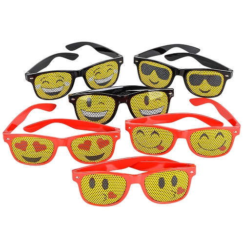 LUNETTE MESH EMOJI - MODELES ASSORTIES - PAQUET DE 12