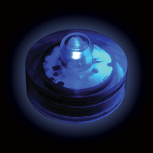 FLORALYTE  SUBMERSIBLE - BLEU - PAQUET DE 10 - 2 BATTERIES CR2032 INCLUSES & REMPLAÇABLES