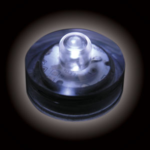 FLORALYTE  SUBMERSIBLE - BLANC - PAQUET DE 10- 2 BATTERIES CR2032 INCLUSES & REMPLAÇABLES