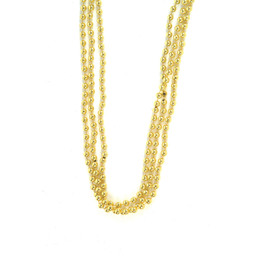 COLLIER DE PERLES 33" - OR - PAQUET DE 12