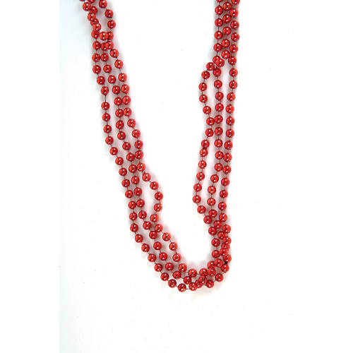 COLLIER DE PERLE 33 " ROUGE - PAQUET DE 12