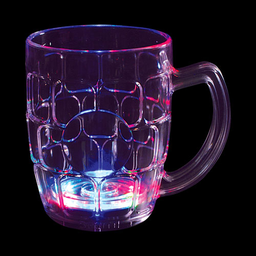 CHOPE A BIERE LUMINEUSE CLIGNOTANTE DEL - MULTICOLORE -3 BATTERIES AG13 INCLUSES & REMPLAÇABLES