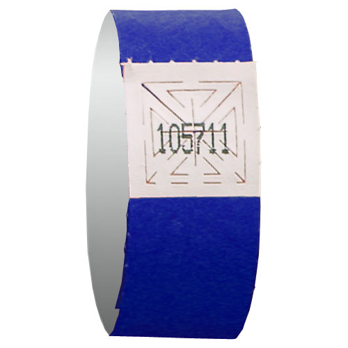 BRACELET D'ADMISSION BLEU -3/4" - PAQUET DE 500 UNITES