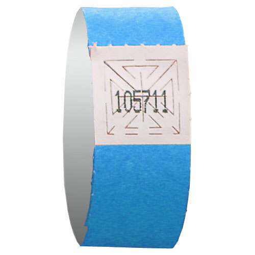 BRACELET D'ADMISSION AQUA - 3/4"- PAQUET DE 500 UNITES