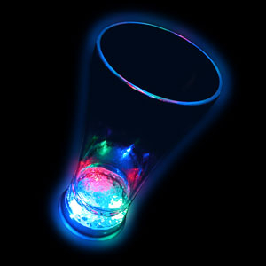 VERRE LUMINEUX 12 OZ - RGB - 3 BATTERIES AG13 INCLUSES & REMPLAÇABLES