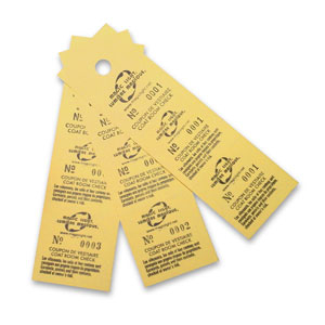 BILLETS DE VESTIAIRE - PAQUET DE 1000