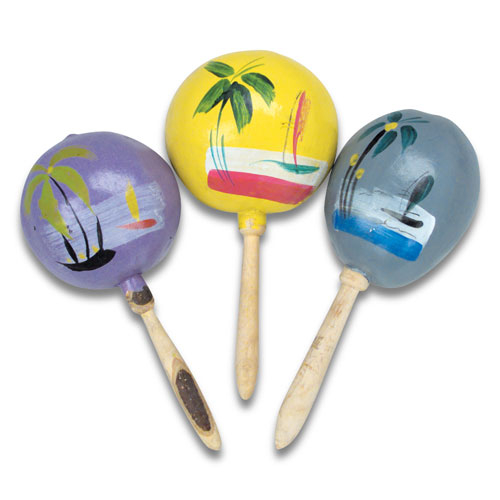 MARACAS MEXICAINS 9" - ASSORTIES - LA PAIRE