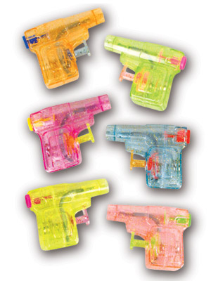 GLITTER WATER GUN 2" - PACK OF 12