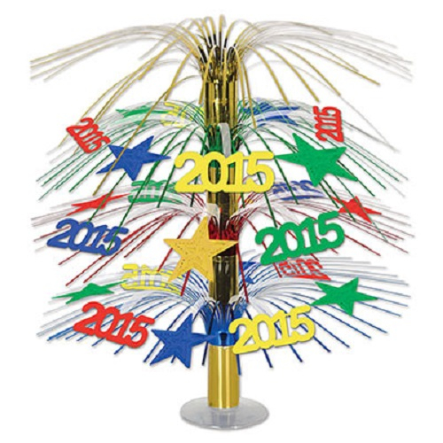 "2018" CASCADE CENTERPIECE 18" - MULTICOLOR - PACK OF 6