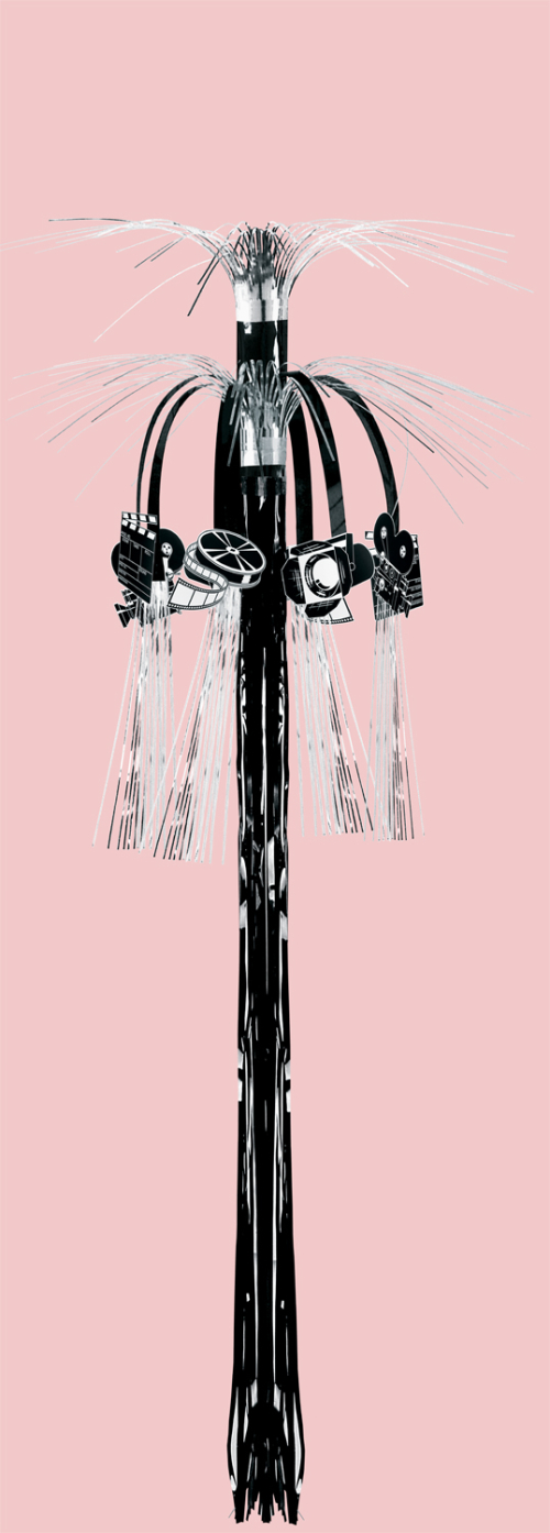 CASCADE CINENA 36" NOIR ET ARGENT - PAQUET DE 12