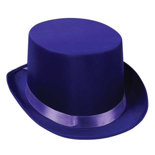 CHAPEAUX HAUTS SATINES - MAUVE - PAQUET DE 6