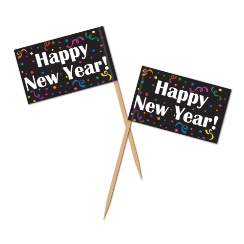 BATONS HAPPY NEW YEAR 2½" - 12 PAQUETS DE 50