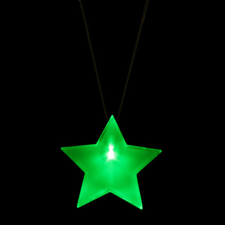 BADGE DEL ETOILE AVEC CORDON - VERT - 3 BATTERIES AG3 INCLUSES & REMPLAÇABLES