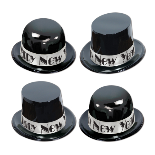 CHAPEAUX HAUTS &MELONS SHOWTIME - NOIR &ARGENT - PAQUET DE 25